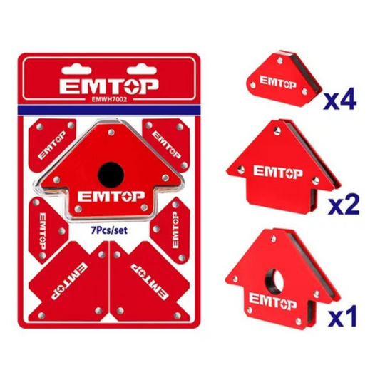 Juego De Escuadras Magnéticas 7 Piezas Emtop