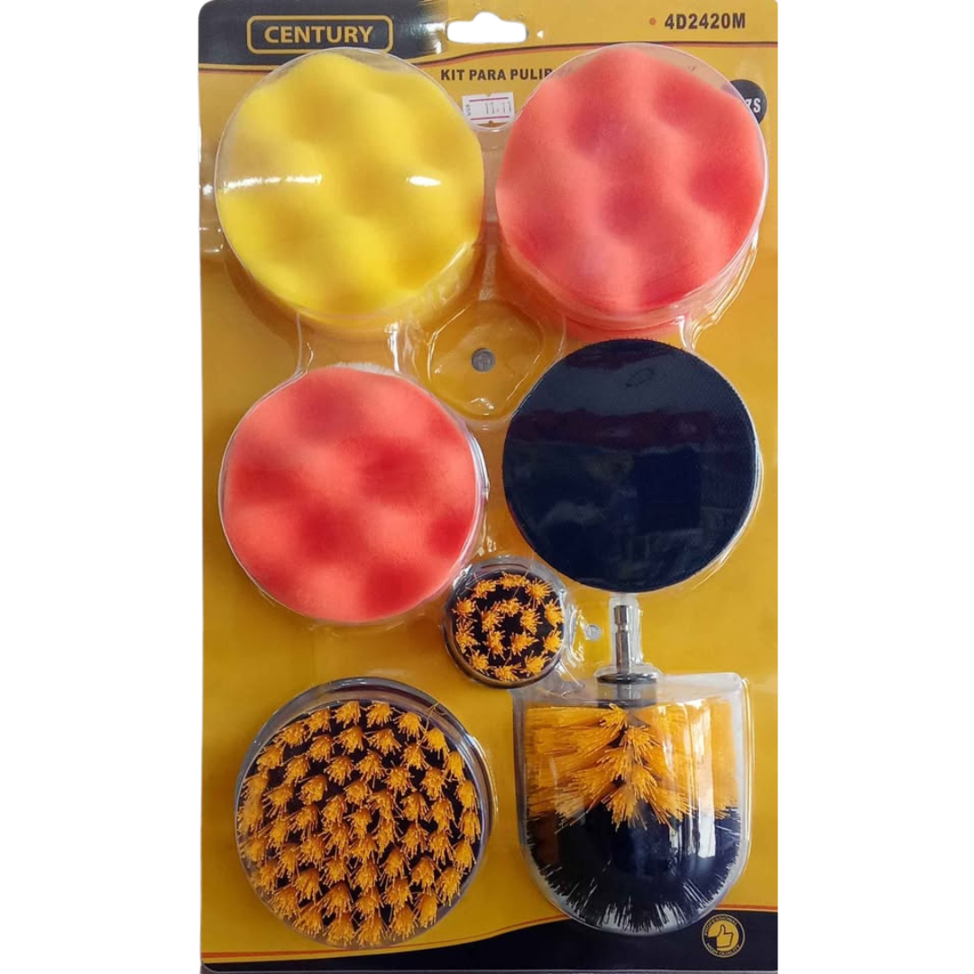 Juego De Limpieza y Pulido 11 Piezas para Taladro Century