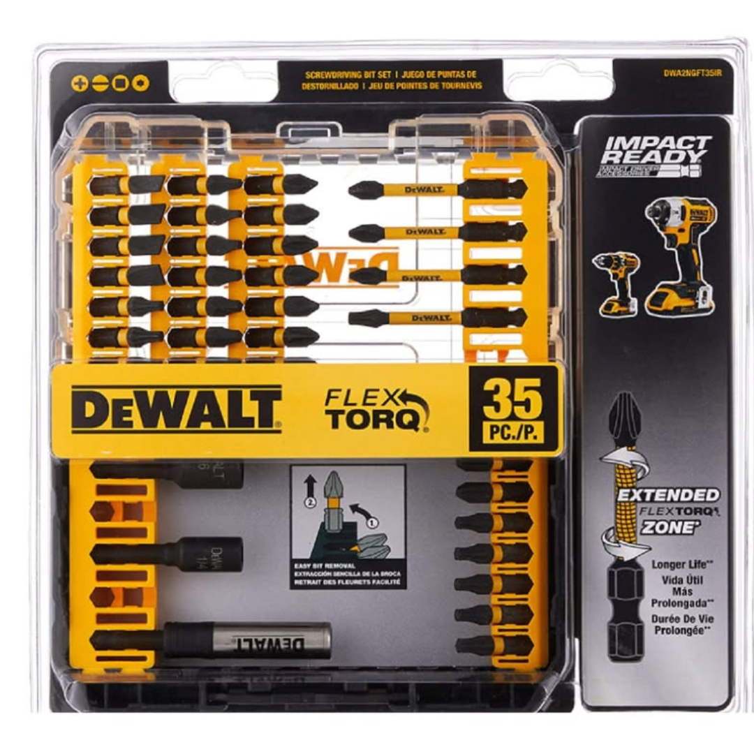 Juego De 35 Puntas de Impacto Flextorq Dewalt