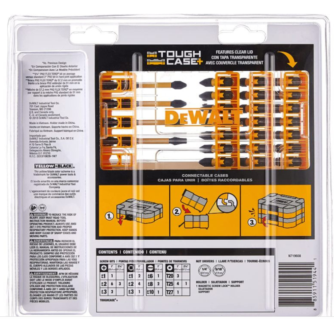 Juego De 35 Puntas de Impacto Flextorq Dewalt