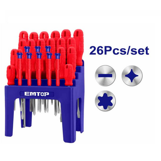 Juego De Destornilladores De Precisión 26 Piezas Emtop