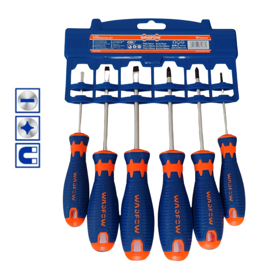Juego De Desarmadores 6 Piezas Wadfow