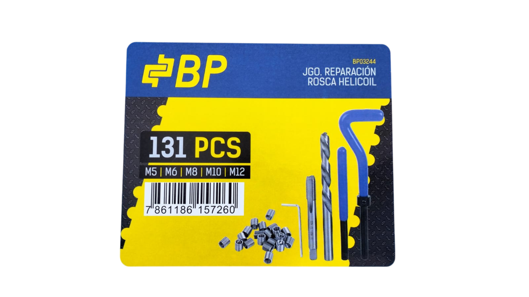 Juego De Machuelos Y Helicoidales 131 Piezas Bp