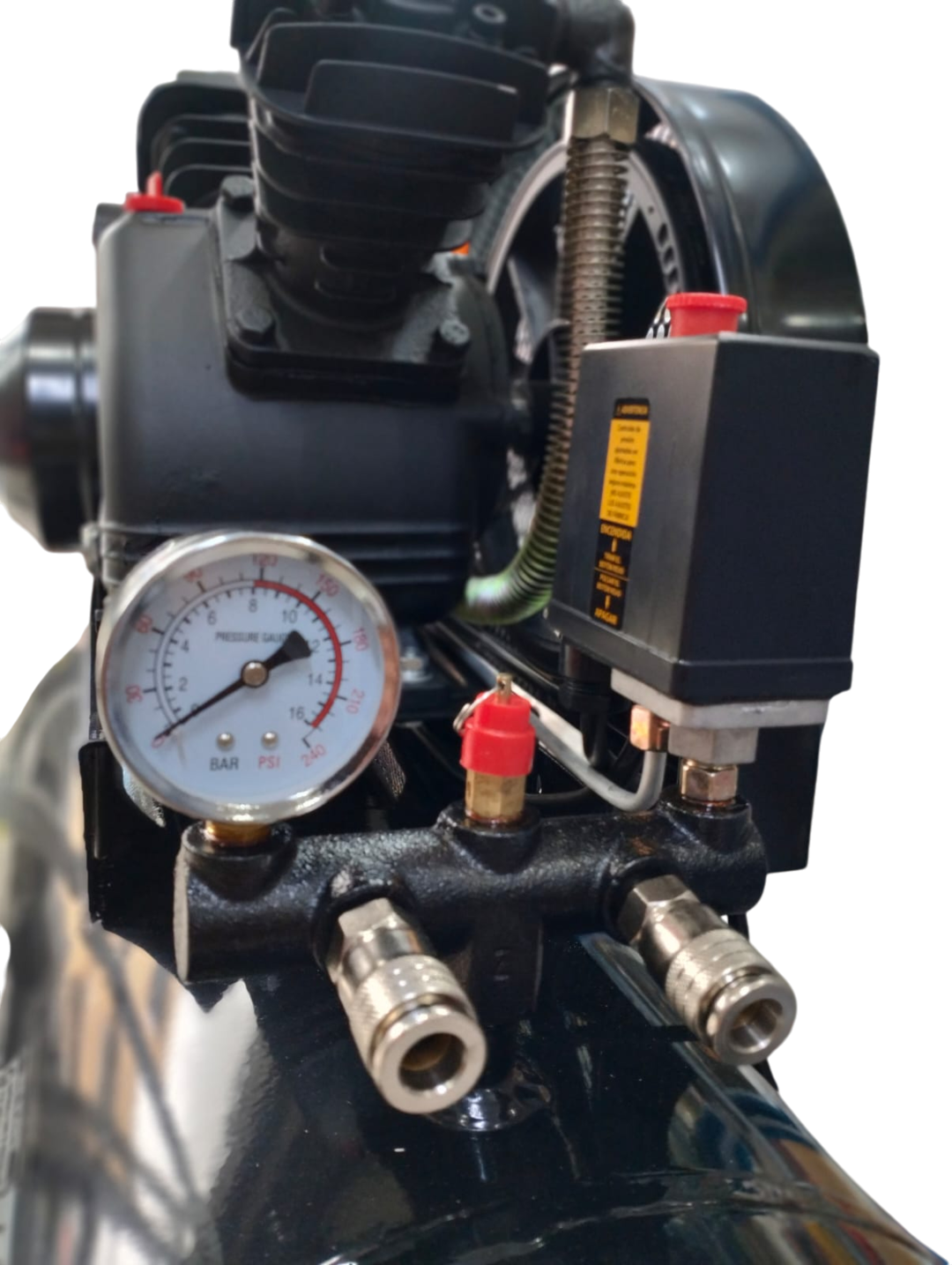 Compresor De Banda 2Hp Tanque De 100Lts 110v Ptk