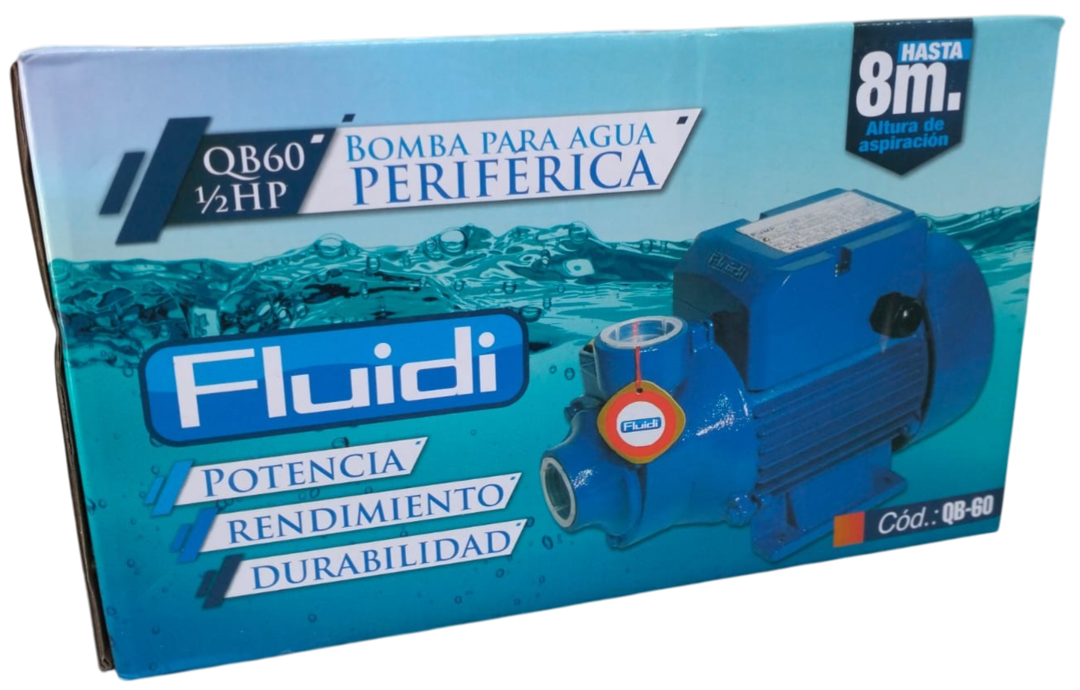 Bomba Para Agua 1/2" 110V-60Hz 35mm Fluidi Qb-60