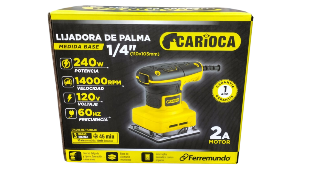Lijadora De Palma 240W 14000 rpm CARIOCA