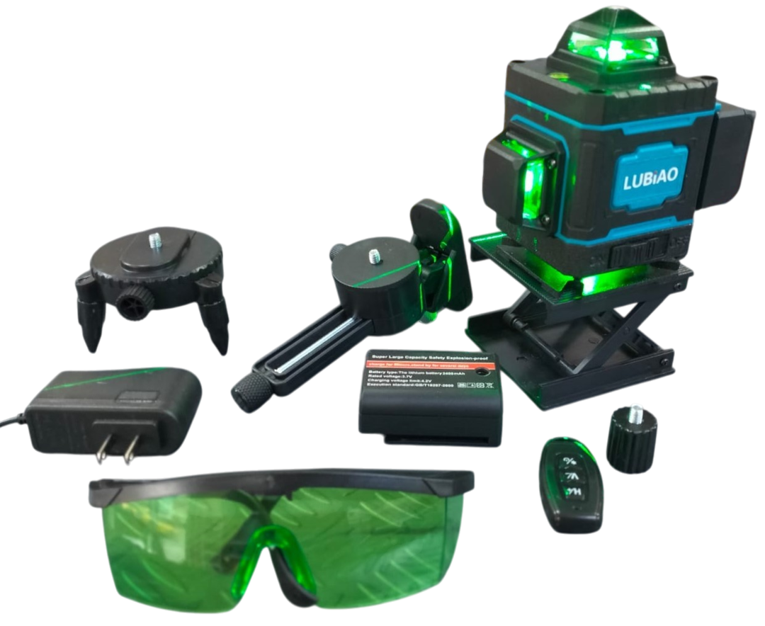 Nivel Laser Lubiao 16 L Verdes C/Tripode Kommo