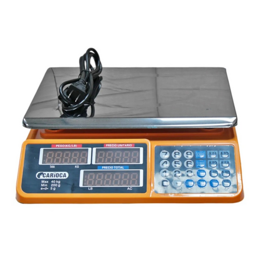 Balanza De Mostrador Digital 40Kg Carioca
