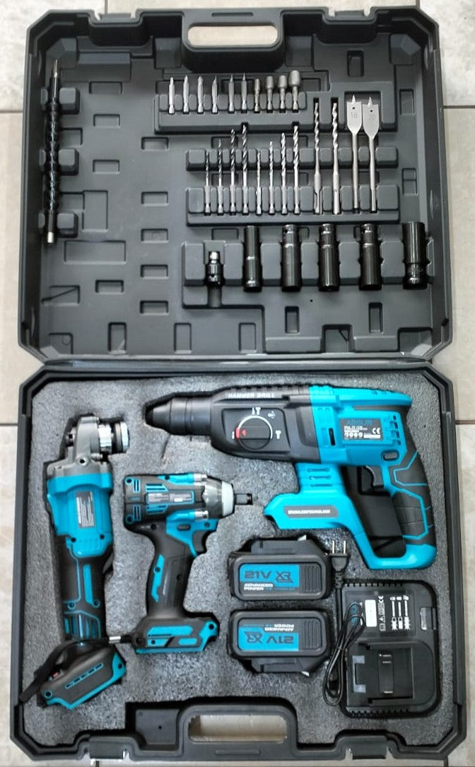 Juego de Herramientas Inalambricas 21V 3 en 1 40 Piezas Assur