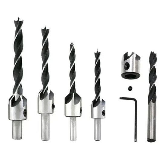 Juego De Brocas Con Avellanador para Madera