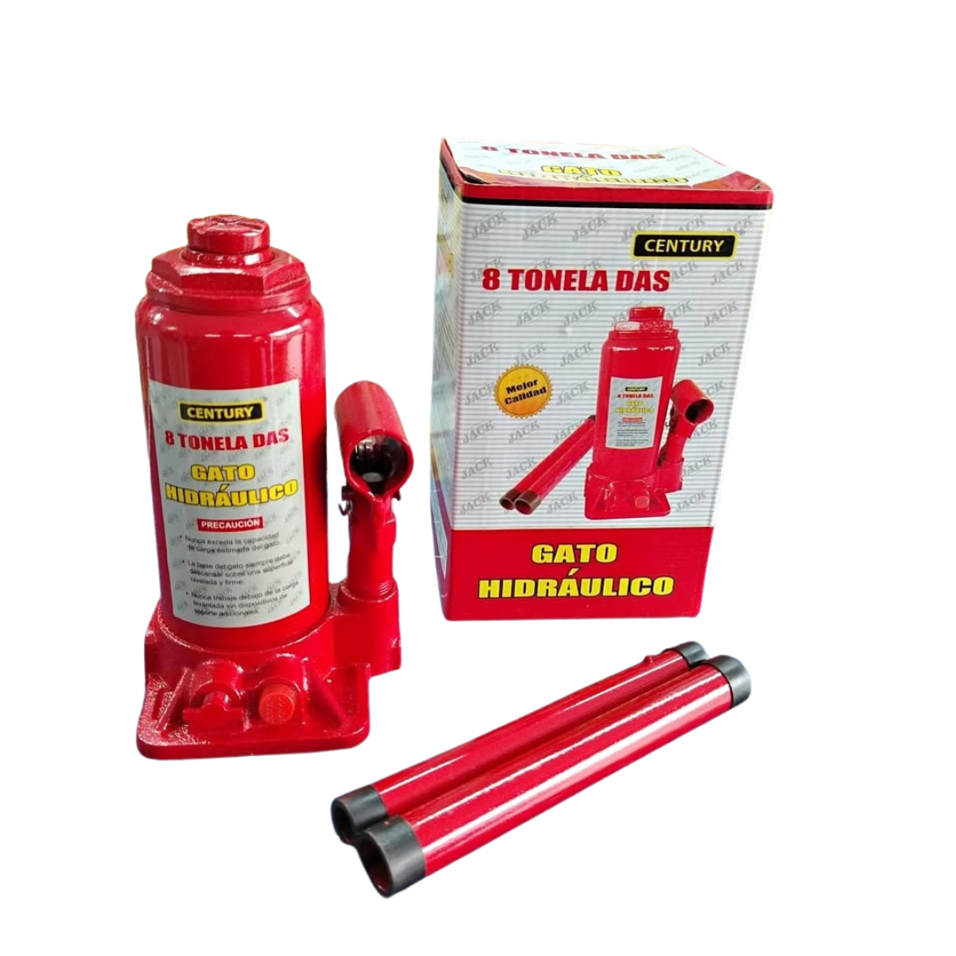 Gata Hidráulica Tipo Botella 8 Toneladas Century