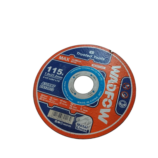 Disco de Corte Para Metal e Inoxidable 4-1/2" Wadfow