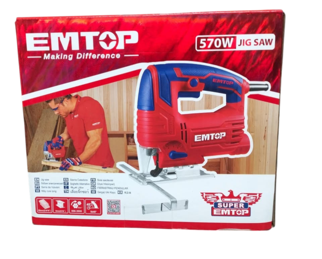 Sierra Caladora 570w 800/3000 rpm - 65/8 mm Emtop