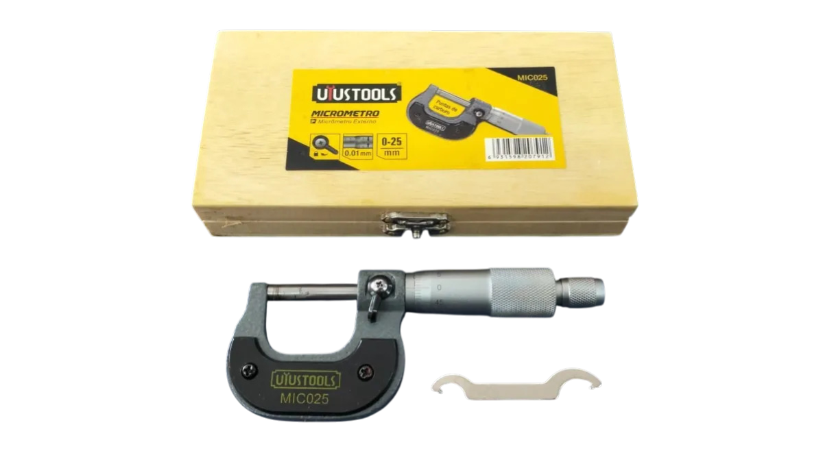 Micrometro Rango 0-25mm Resol. 0,01mm Uyustools Mic025