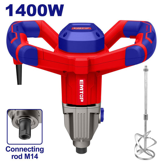 Mezcladora de Pintura 750RPM 1400W EMTOP