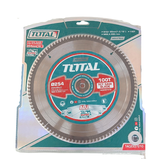 Disco De Corte De Aluminio 10" Total.