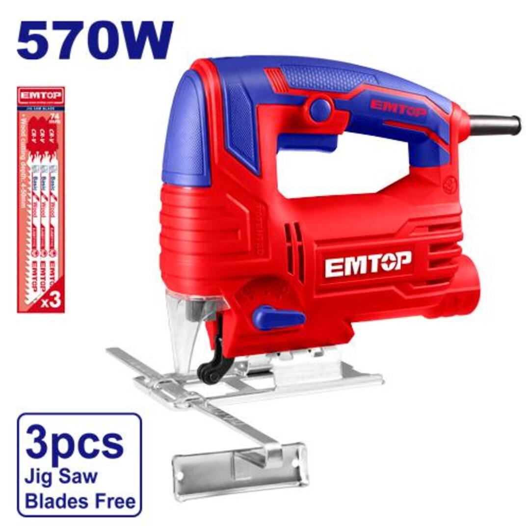 Sierra Caladora 570w 800/3000 rpm - 65/8 mm Emtop