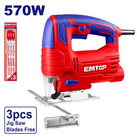 Sierra Caladora 570w 800/3000 rpm - 65/8 mm Emtop