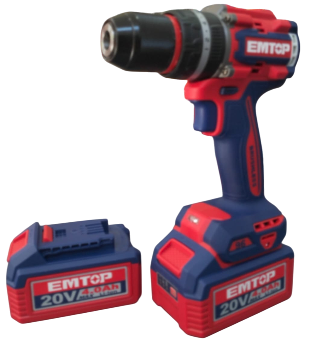 Taladro Inalambrico 1/2 96Nm 20V C/2B 4.0Ah Emtop