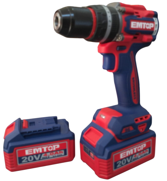 Taladro Inalambrico 1/2 96Nm 20V C/2B 4.0Ah Emtop