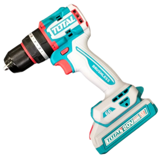 Taladro Inal. Percutor 20V 66Nm 2 Bat. 2.0Ah Total