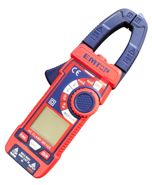 Pinza Amperimetrica Emtop AC/DC 200A 600V