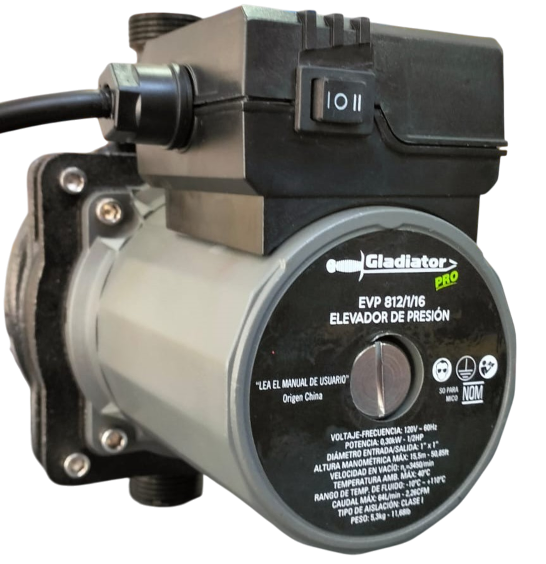 Electrobomba Elevadora De Presion 1/2 Hp Gladiator