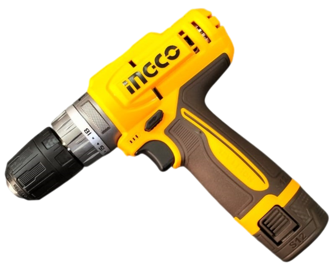 Taladro De Impacto 3/8" 12V 20Nm + 2 BAT 1.5AH Ingco