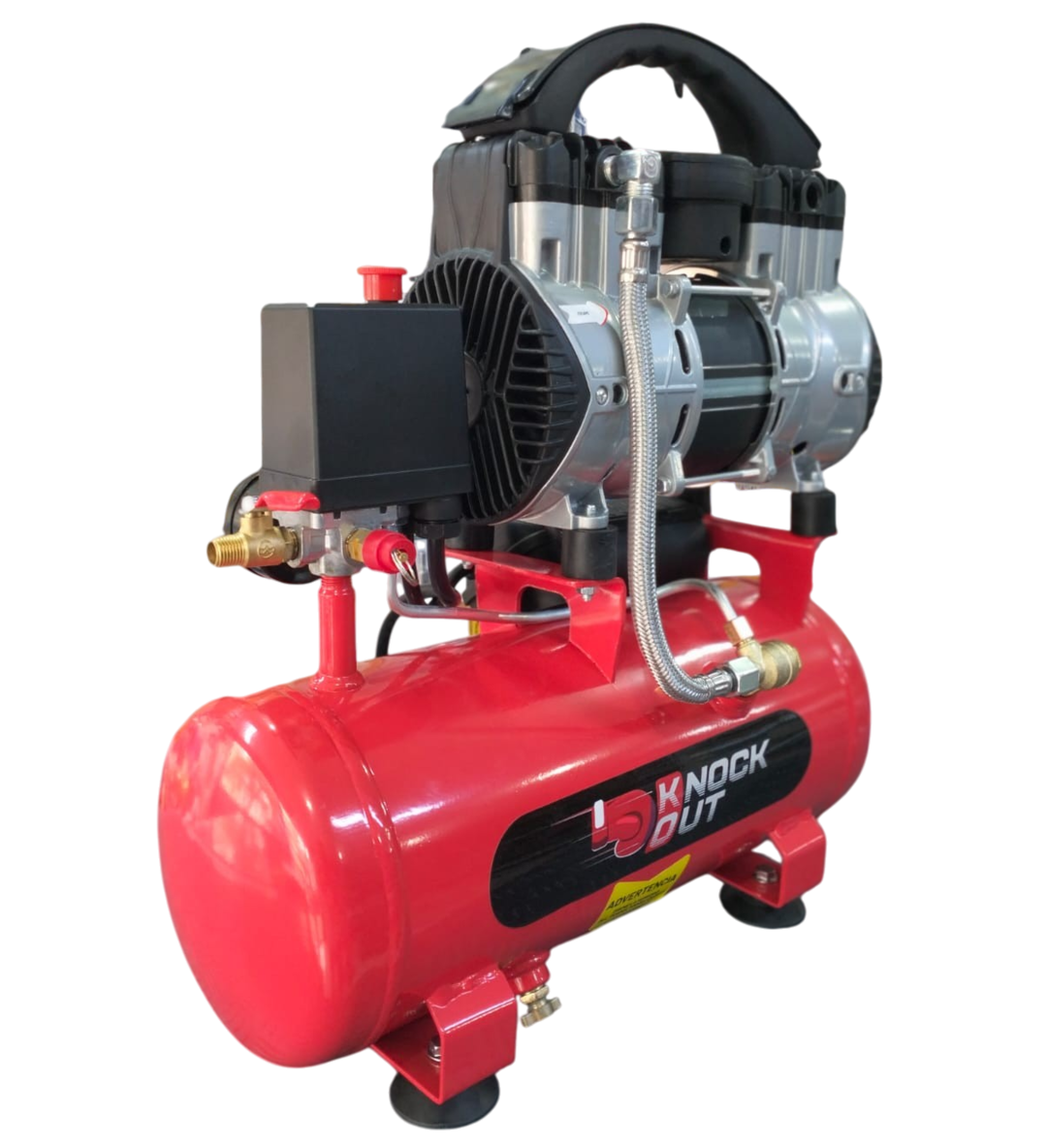 Compresor Portatil 1.5HP 9LTS Silencioso Knock Out