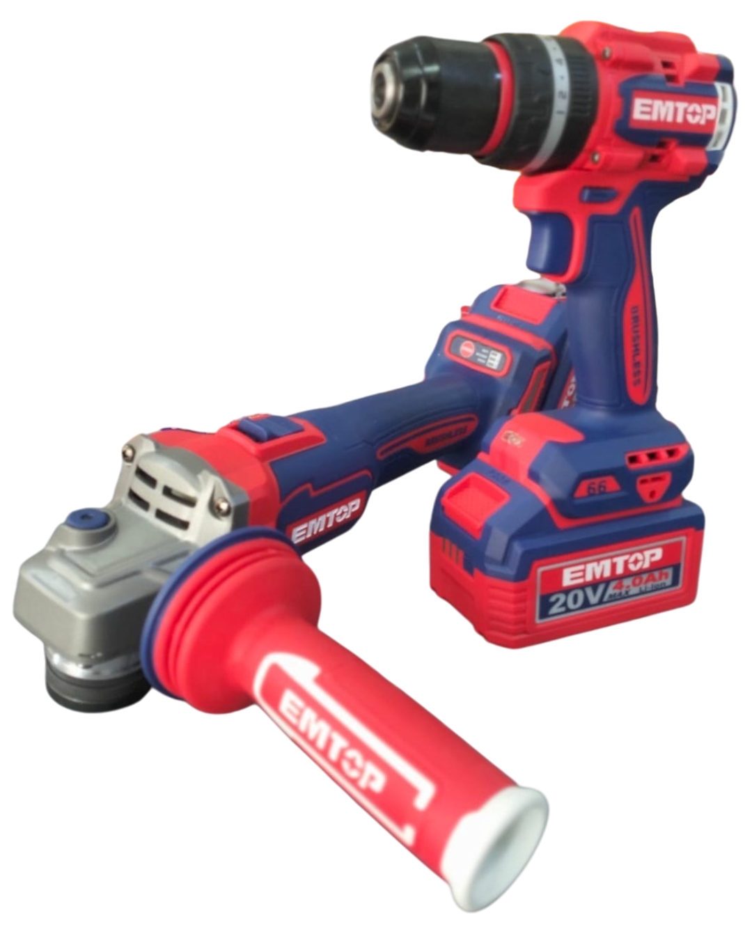 Combo Amoladora 4.1/2" - Taladro 1/2" 66Nm Inal - Accesorios Emtop
