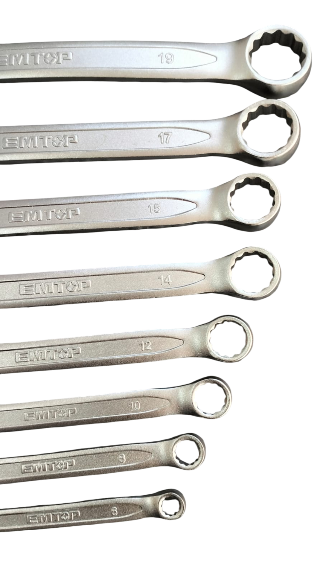 Llave Combinada 8 Piezas Boca Corona 6mm-19mm Emtop