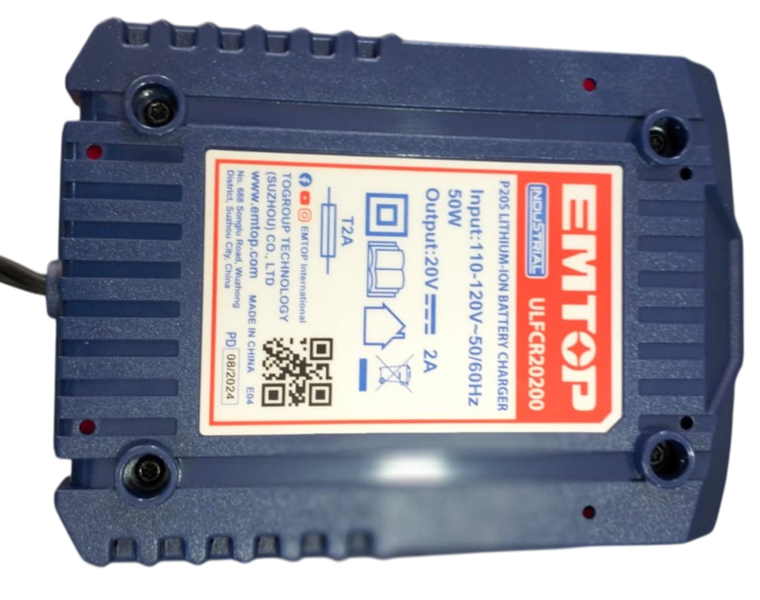 Cargador De Baterias 20V 2.0A Emtop