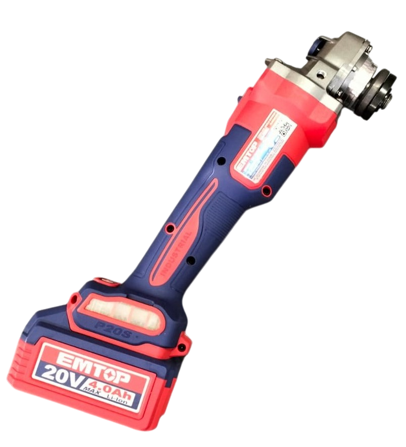 Amoladora Inal. 4"-1/2 900W 1 Bat. Y Carg. Emtop