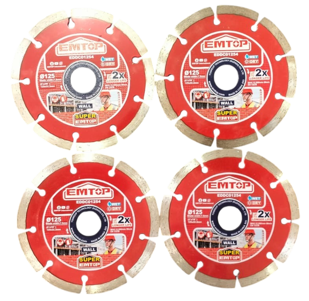 Acanaladora 1500W 5" 4 Discos Emtop