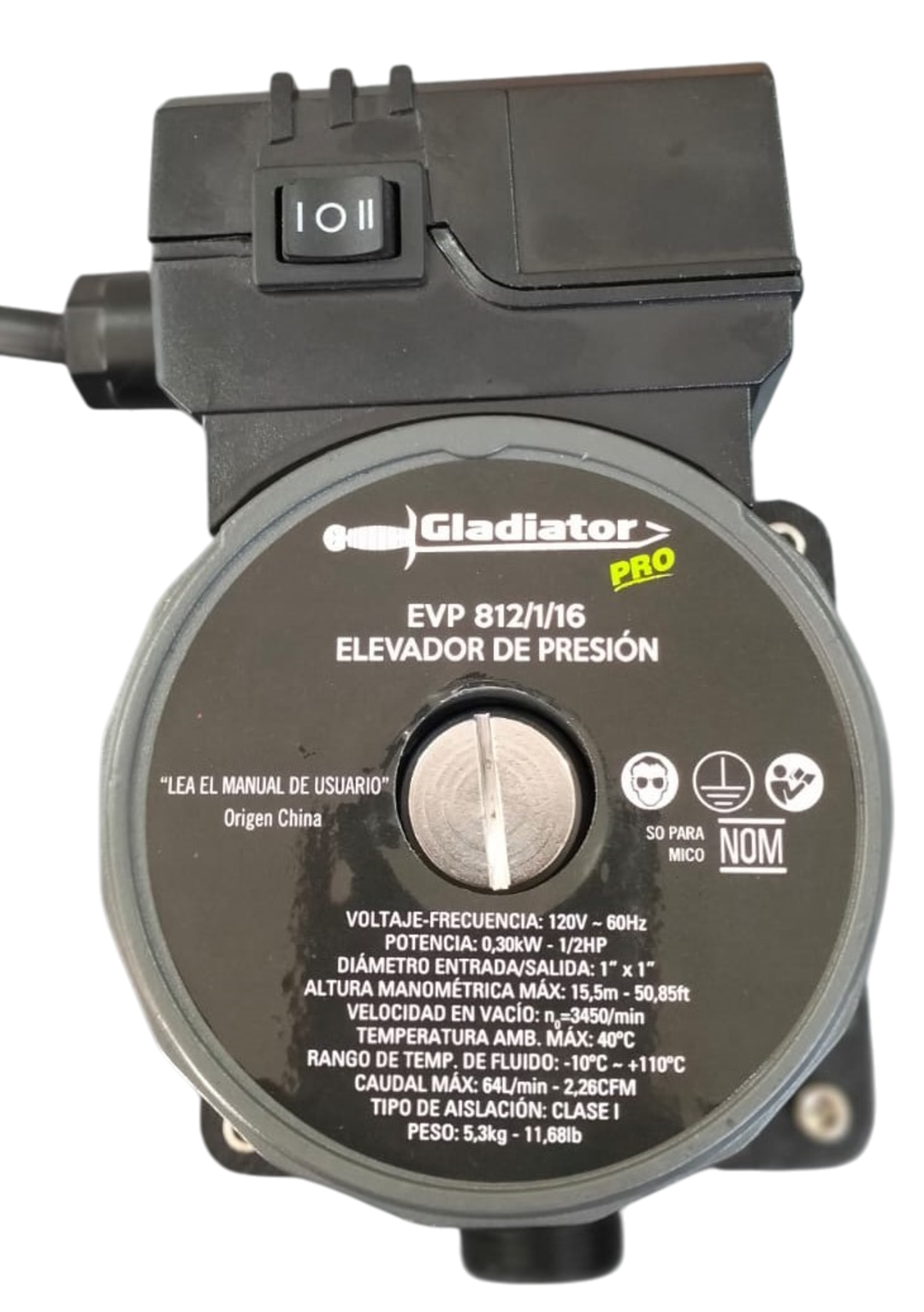 Electrobomba Elevadora De Presion 1/2 Hp Gladiator