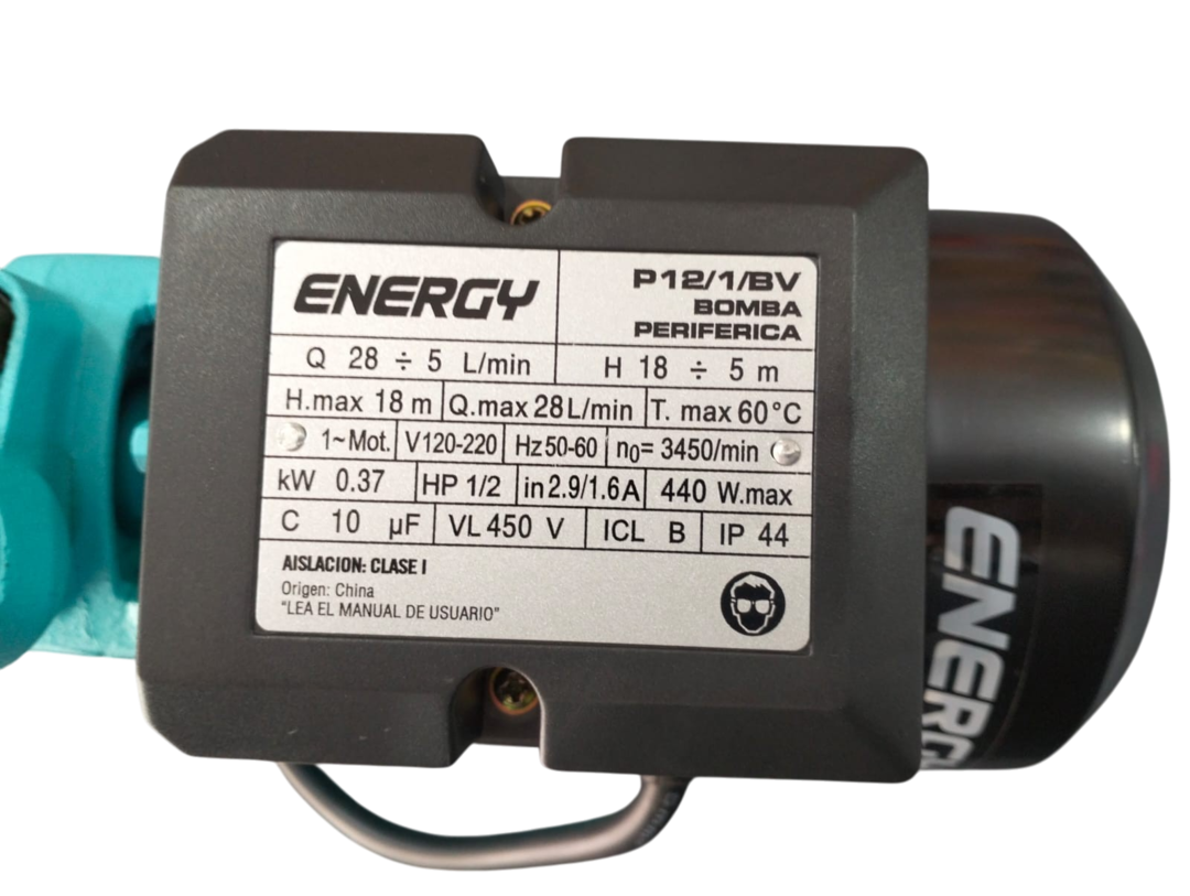 Bomba Periferica 1/2 Hp 110/220V Energy