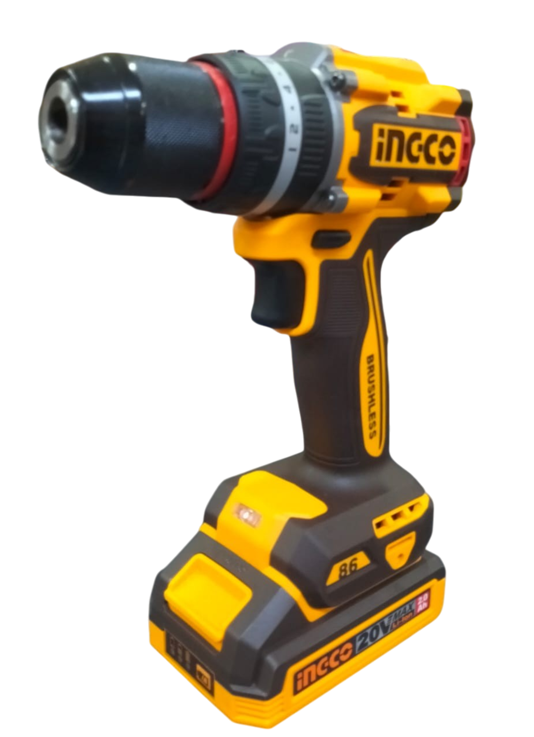 Taladro De Impacto 1/2" BL 20V 86Nm - 2 Bat 2.0Ah Ingco