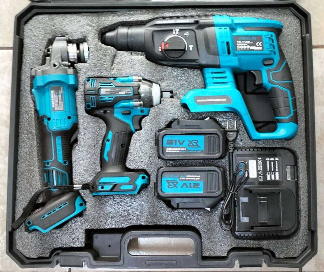 Juego de Herramientas Inalambricas 21V 3 en 1 40 Piezas Assur